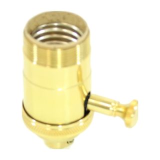 Edison Size Full Dimmer Socket in Brass With UNO Thread