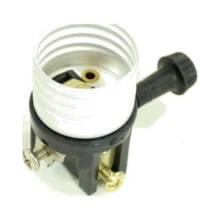 Regular ON-OFF turn knob socket interior with short insulator