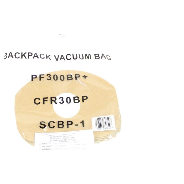 Paper Bags for Carpet Pro Model SCBP-1 BackPack - 10pk