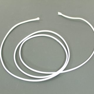 White Rayon Parallel Pair Lamp Cord Spool sold by foot