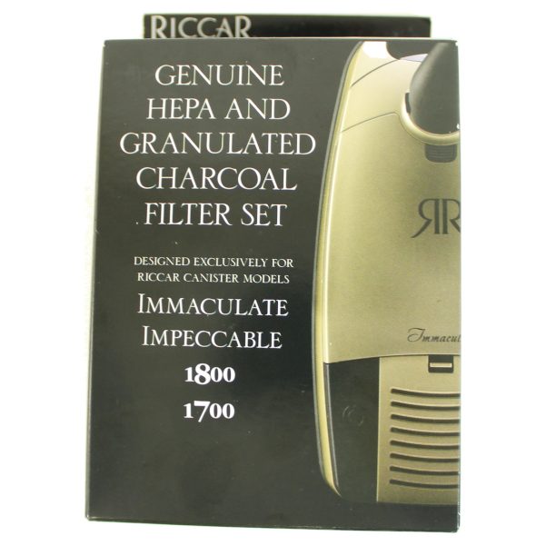 Riccar Filter Set Immaculate Impeccable Canister Granulated Charcoal & Hepa