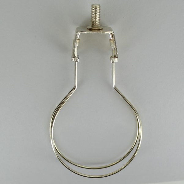 bulb clip for shade Brass Plated A-19 Type Medium Base Clip-On Bulb Clip. 1/4-27 Threaded Top.