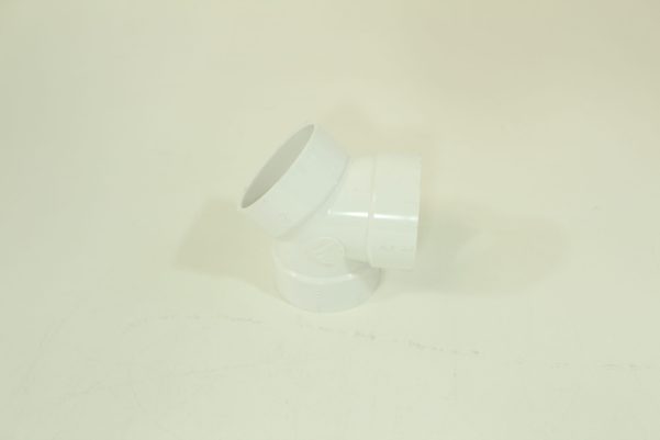 3 Way 45 Degree Coupling/elbow/double WYE Central Vacuum PVC Tubing Fitting Pipe