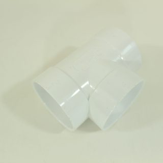 Short 90 degree Tee Central Vacuum PVC Fitting Pipe Tubing