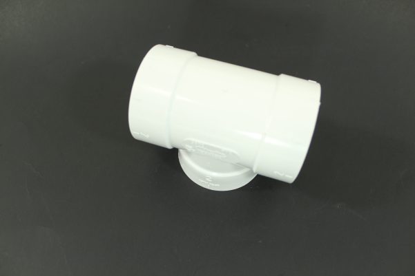 Short 90 degree Tee Central Vacuum PVC Fitting Pipe Tubing