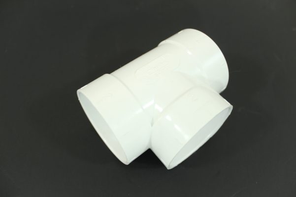 Short 90 degree Tee Central Vacuum PVC Fitting Pipe Tubing