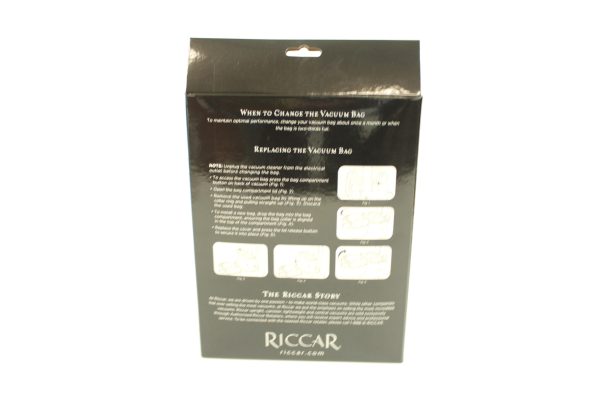 Riccar R25 HEPA Bags with Activated Charcoal 6pk