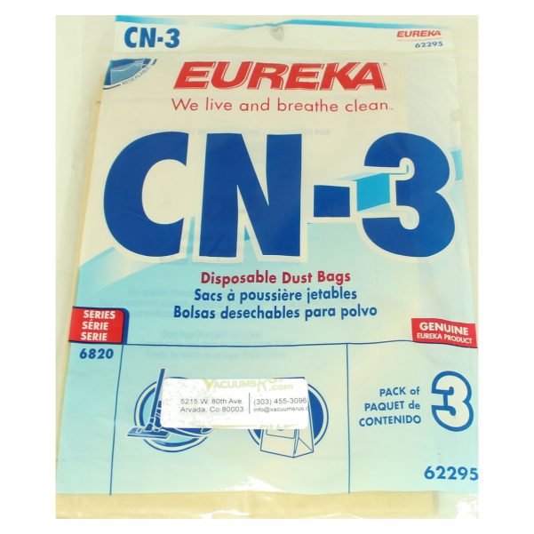 Eureka Paper Bags CN-3 for GE Canisters 3pk