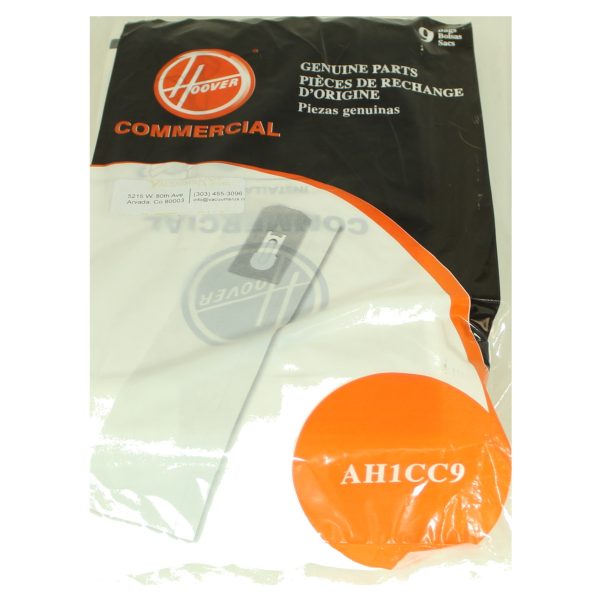 Hoover Commercial Paper Bags 9pk for CH51012 and UR32200PC