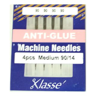 Klasse Anti Glue 90/14 Sewing Machine Needles 4pk