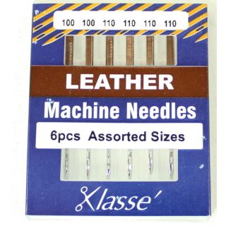 Klasse Leather 100/16 110/18 Sewing Machine Needles 6pk