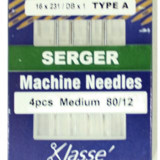 Klasse Serger 170A 80/12 Sewing Machine Needles 4pk