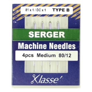 Klasse Serger 170B 80/12 Sewing Machine Needles 4pk