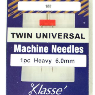 Klasse Twin Universal 6mm Sewing Machine Needle 1pk