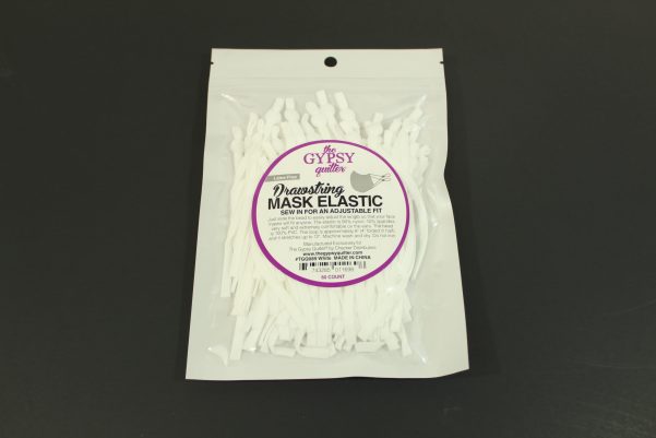 White Elastic Drawstring for Masks - 60ct