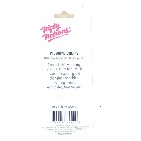 Nifty Notions Pre-Wound Bobbins - 10 pack