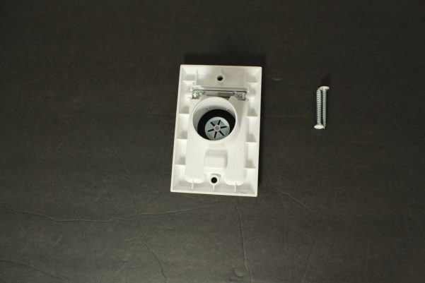 Central Vac White Square Door Inlet