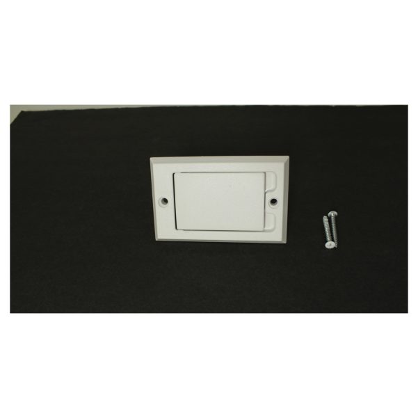 Central Vac White Square Door Inlet