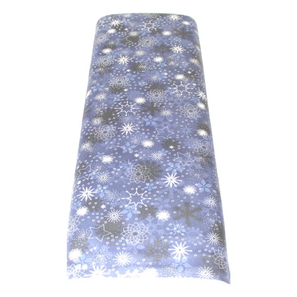 Christmas is Near--Christmas Motifs Blue Silver